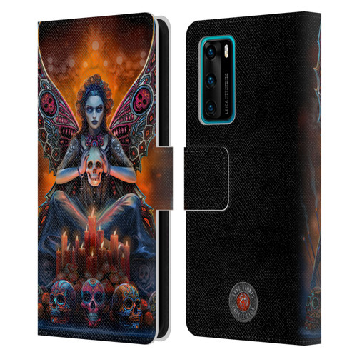 Anne Stokes Mix Fantasy Art Skull Fairy Leather Book Wallet Case Cover For Huawei P40 5G