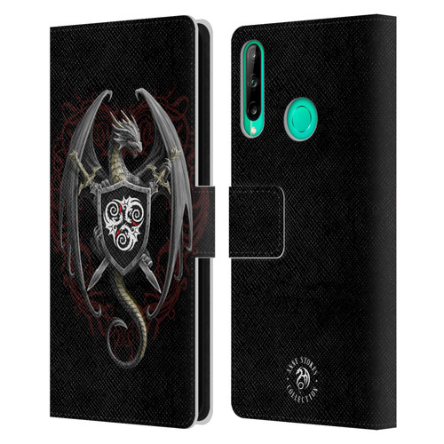 Anne Stokes Mix Fantasy Art Dragon Defender Leather Book Wallet Case Cover For Huawei P40 lite E