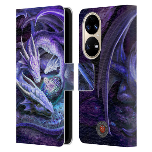 Anne Stokes Mix Fantasy Art Welcome Hatchling Leather Book Wallet Case Cover For Huawei P50