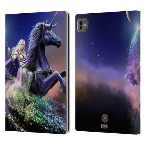 Anne Stokes Mix Fantasy Art Rainbow Magic Leather Book Wallet Case Cover For Apple iPad Pro 11 M4 2024