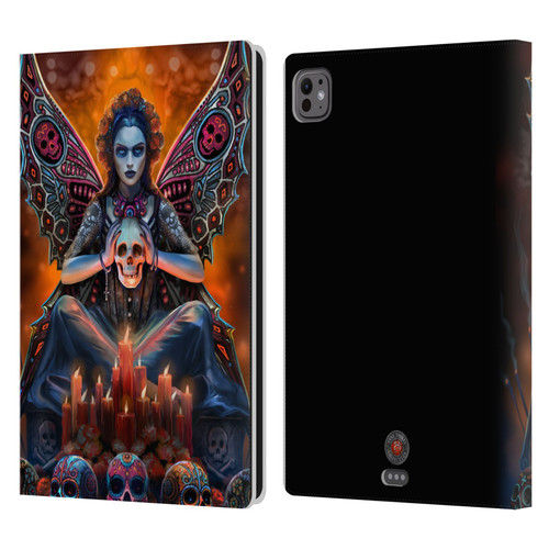 Anne Stokes Mix Fantasy Art Skull Fairy Leather Book Wallet Case Cover For Apple iPad Pro 11 M4 2024