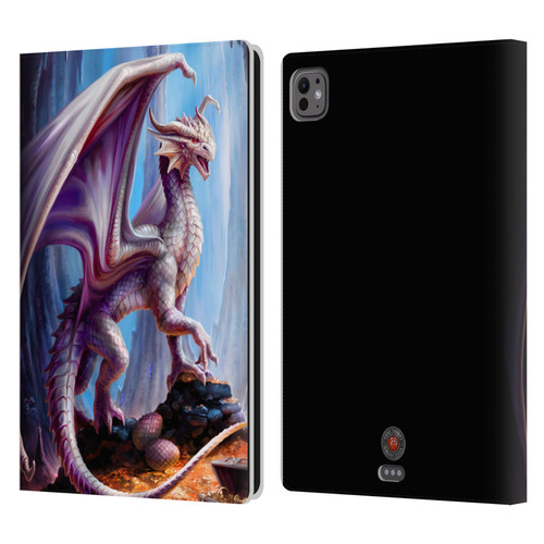 Anne Stokes Mix Fantasy Art Treasure Trove Leather Book Wallet Case Cover For Apple iPad Pro 11 M4 2024