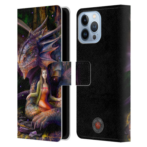 Anne Stokes Mix Fantasy Art Spirit Dragon Leather Book Wallet Case Cover For Apple iPhone 13 Pro Max