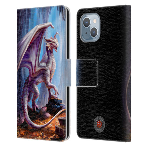 Anne Stokes Mix Fantasy Art Treasure Trove Leather Book Wallet Case Cover For Apple iPhone 14