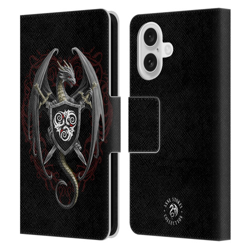 Anne Stokes Mix Fantasy Art Dragon Defender Leather Book Wallet Case Cover For Apple iPhone 16