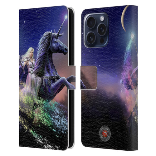 Anne Stokes Mix Fantasy Art Rainbow Magic Leather Book Wallet Case Cover For Apple iPhone 16 Pro Max