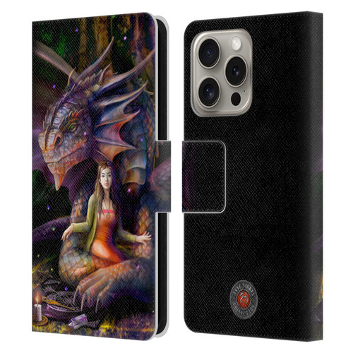 Anne Stokes Mix Fantasy Art Spirit Dragon Leather Book Wallet Case Cover For Apple iPhone 16 Pro