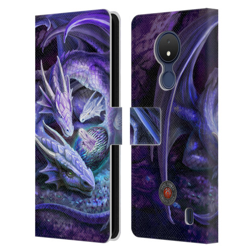 Anne Stokes Mix Fantasy Art Welcome Hatchling Leather Book Wallet Case Cover For Nokia C21