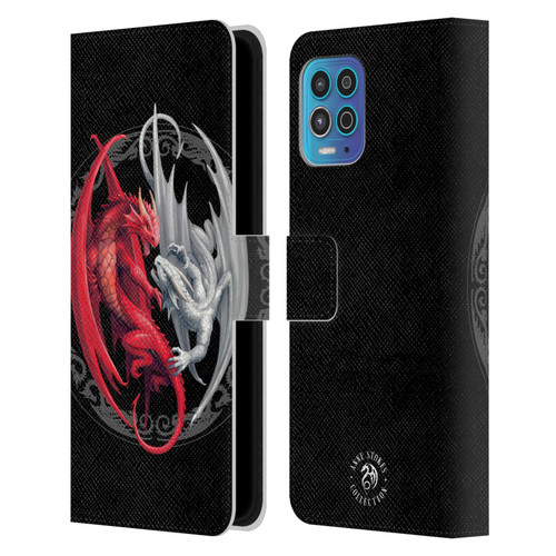 Anne Stokes Mix Fantasy Art Merlin's Dragons Leather Book Wallet Case Cover For Motorola Moto G100