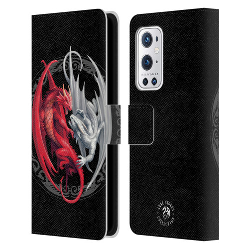 Anne Stokes Mix Fantasy Art Merlin's Dragons Leather Book Wallet Case Cover For OnePlus 9 Pro