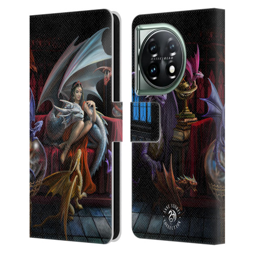 Anne Stokes Mix Fantasy Art Dragon Charm Leather Book Wallet Case Cover For OnePlus 11 5G