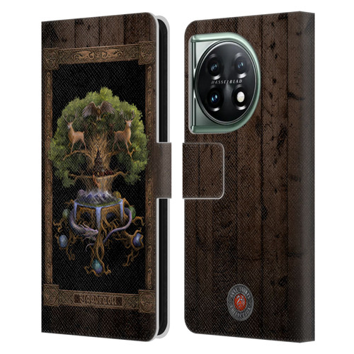 Anne Stokes Mix Fantasy Art Yggdrasil Leather Book Wallet Case Cover For OnePlus 11 5G