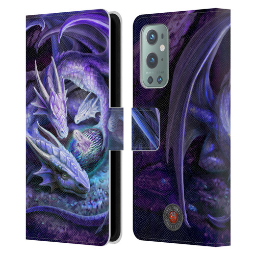 Anne Stokes Mix Fantasy Art Welcome Hatchling Leather Book Wallet Case Cover For OnePlus 9