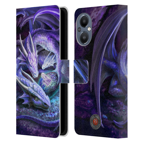 Anne Stokes Mix Fantasy Art Welcome Hatchling Leather Book Wallet Case Cover For OnePlus Nord N20 5G