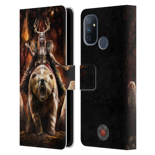 Anne Stokes Mix Fantasy Art Viking Witch Leather Book Wallet Case Cover For OnePlus Nord N100