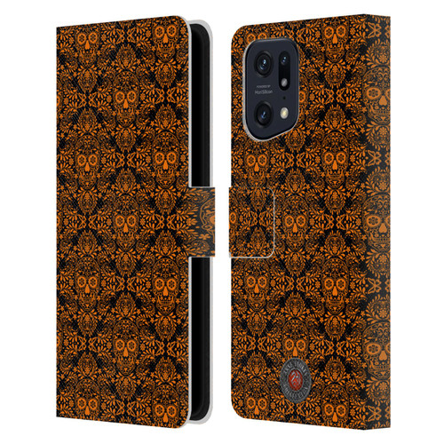 Anne Stokes Mix Fantasy Art Skull Fairy Pattern Leather Book Wallet Case Cover For OPPO Find X5
