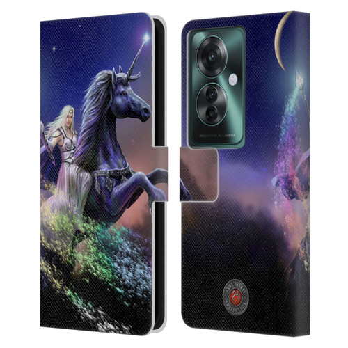 Anne Stokes Mix Fantasy Art Rainbow Magic Leather Book Wallet Case Cover For OPPO Reno11 F 5G / F25 Pro 5G