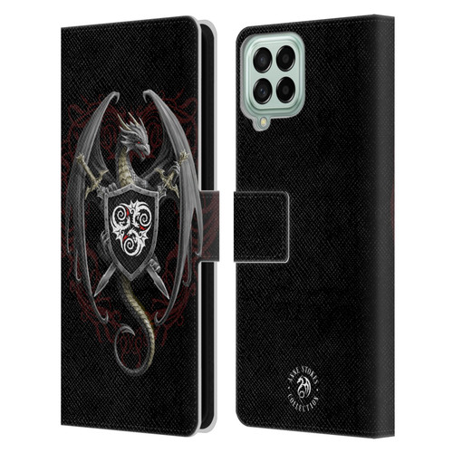 Anne Stokes Mix Fantasy Art Dragon Defender Leather Book Wallet Case Cover For Samsung Galaxy M53 (2022)
