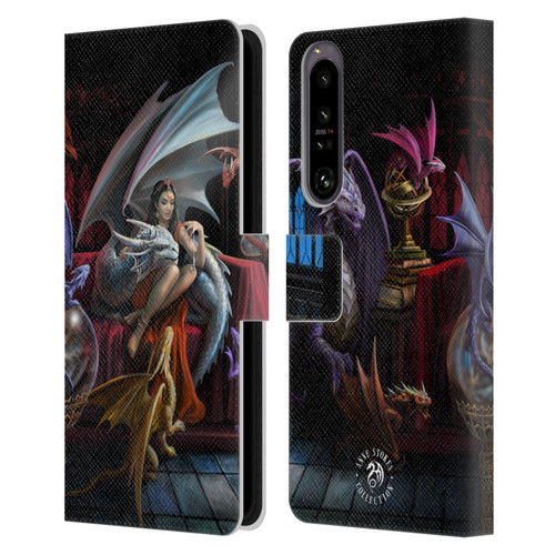 Anne Stokes Mix Fantasy Art Dragon Charm Leather Book Wallet Case Cover For Sony Xperia 1 IV