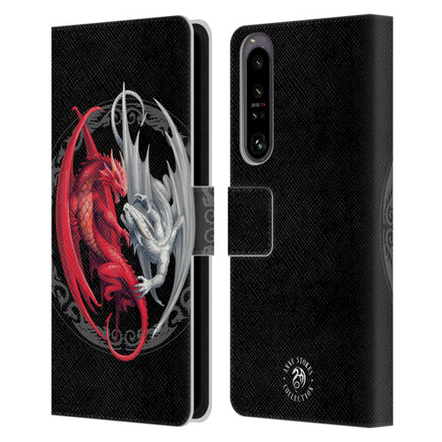 Anne Stokes Mix Fantasy Art Merlin's Dragons Leather Book Wallet Case Cover For Sony Xperia 1 IV