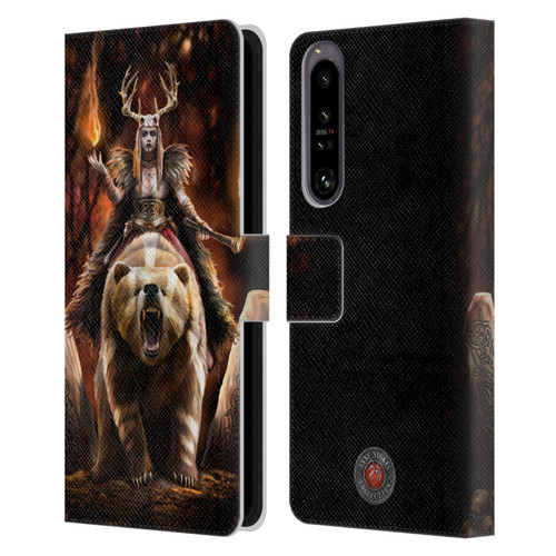 Anne Stokes Mix Fantasy Art Viking Witch Leather Book Wallet Case Cover For Sony Xperia 1 IV