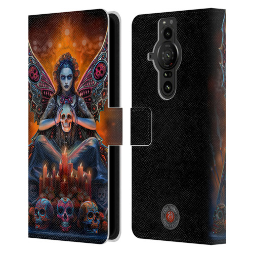 Anne Stokes Mix Fantasy Art Skull Fairy Leather Book Wallet Case Cover For Sony Xperia Pro-I