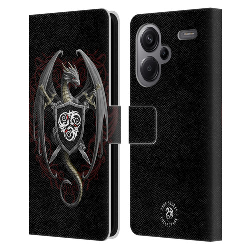 Anne Stokes Mix Fantasy Art Dragon Defender Leather Book Wallet Case Cover For Xiaomi Redmi Note 13 Pro Plus 5G