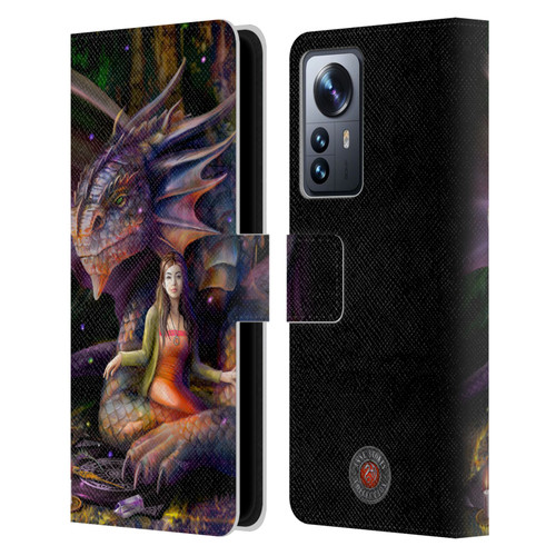 Anne Stokes Mix Fantasy Art Spirit Dragon Leather Book Wallet Case Cover For Xiaomi 12 Pro