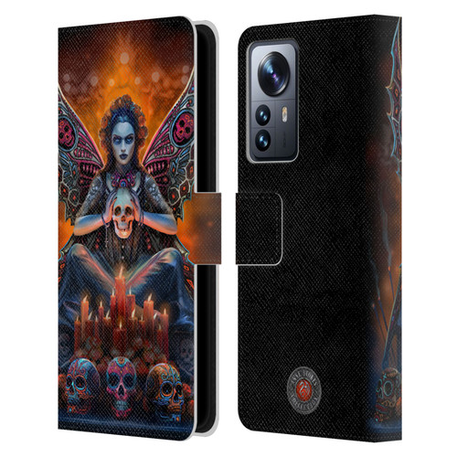 Anne Stokes Mix Fantasy Art Skull Fairy Leather Book Wallet Case Cover For Xiaomi 12 Pro