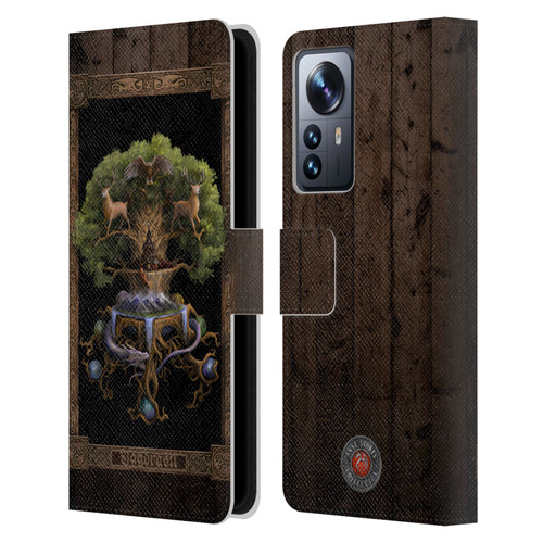 Anne Stokes Mix Fantasy Art Yggdrasil Leather Book Wallet Case Cover For Xiaomi 12 Pro