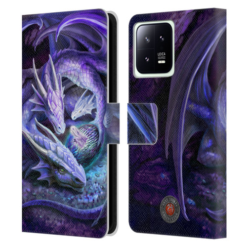 Anne Stokes Mix Fantasy Art Welcome Hatchling Leather Book Wallet Case Cover For Xiaomi 13 5G