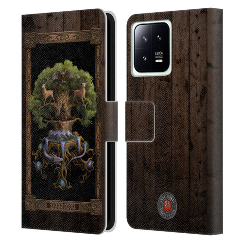Anne Stokes Mix Fantasy Art Yggdrasil Leather Book Wallet Case Cover For Xiaomi 13 5G