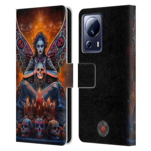 Anne Stokes Mix Fantasy Art Skull Fairy Leather Book Wallet Case Cover For Xiaomi 13 Lite 5G