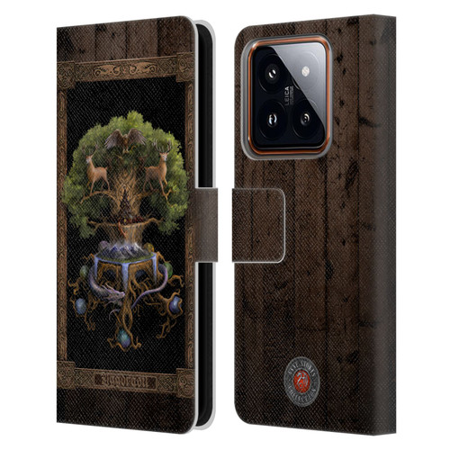 Anne Stokes Mix Fantasy Art Yggdrasil Leather Book Wallet Case Cover For Xiaomi 14