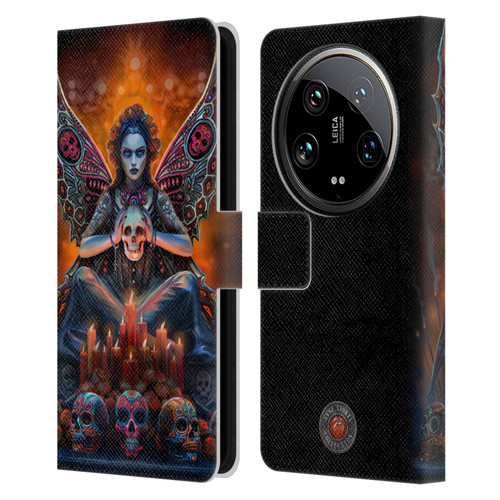 Anne Stokes Mix Fantasy Art Skull Fairy Leather Book Wallet Case Cover For Xiaomi 14 Ultra