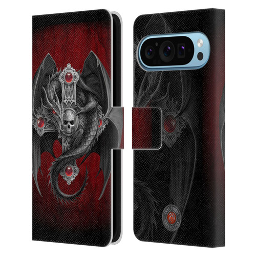 Anne Stokes Tribal Gothic Dragon Leather Book Wallet Case Cover For Google Pixel 9 / Pixel 9 Pro