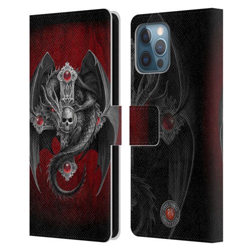 Anne Stokes Tribal Gothic Dragon Leather Book Wallet Case Cover For Apple iPhone 12 Pro Max