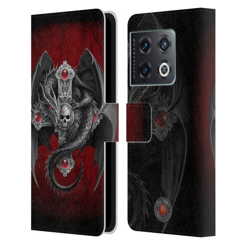 Anne Stokes Tribal Gothic Dragon Leather Book Wallet Case Cover For OnePlus 10 Pro