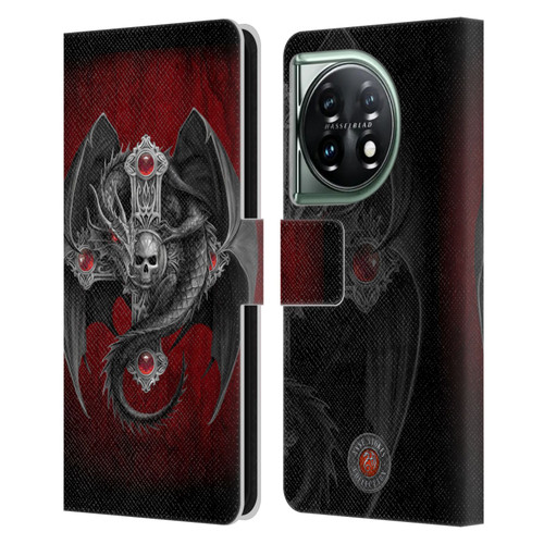 Anne Stokes Tribal Gothic Dragon Leather Book Wallet Case Cover For OnePlus 11 5G