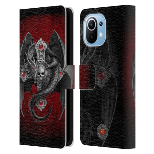 Anne Stokes Tribal Gothic Dragon Leather Book Wallet Case Cover For Xiaomi Mi 11