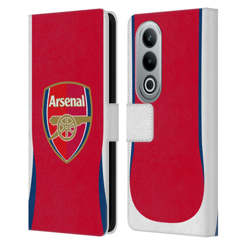 Arsenal FC 2024/25 Kit Home Leather Book Wallet Case Cover For OPPO OnePlus Ace 3V 5G