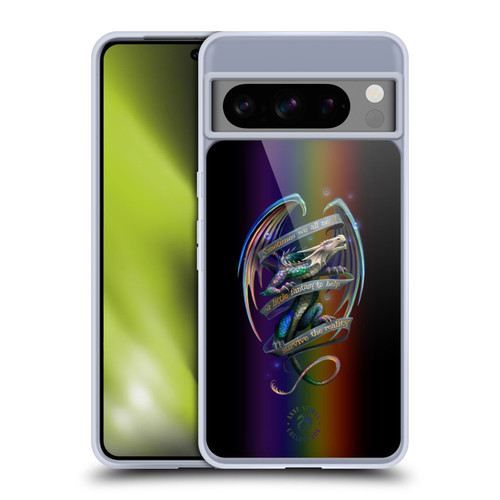Anne Stokes Dragon Fantasy Survive The Reality Soft Gel Case for Google Pixel 8 Pro