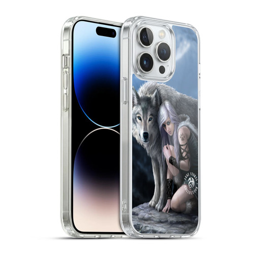 Anne Stokes Wolves Protector Soft Gel Case for Apple iPhone 14 Pro Max