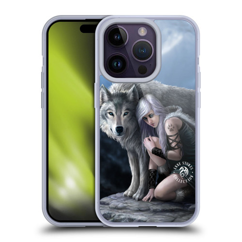 Anne Stokes Wolves Protector Soft Gel Case for Apple iPhone 14 Pro