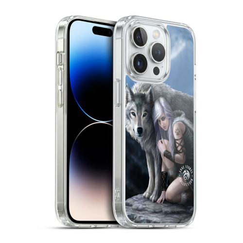 Anne Stokes Wolves Protector Soft Gel Case for Apple iPhone 14 Pro