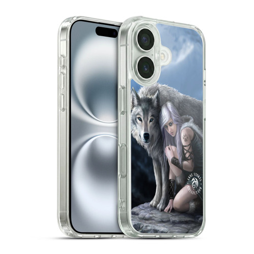 Anne Stokes Wolves Protector Soft Gel Case for Apple iPhone 16