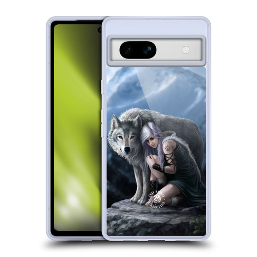 Anne Stokes Wolves Protector Soft Gel Case for Google Pixel 7a