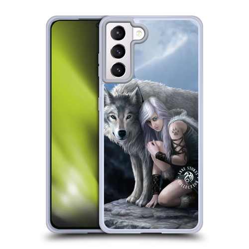 Anne Stokes Wolves Protector Soft Gel Case for Samsung Galaxy S21+ 5G