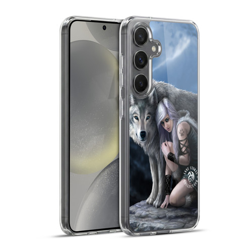 Anne Stokes Wolves Protector Soft Gel Case for Samsung Galaxy S24+ 5G