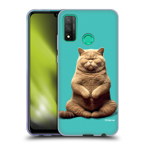 P.D. Moreno Furry Fun Artwork Sitting Cat Soft Gel Case for Huawei P Smart (2020)